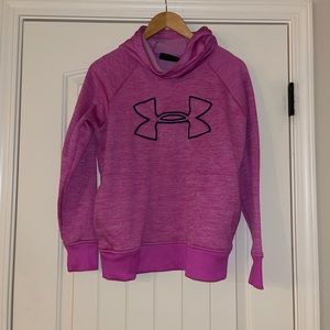 Womens UNDER ARMOUR athletic loose fit hooded hoodie sweatshirt sz M Md Med